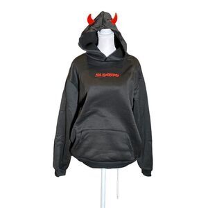 Men’s or Women’s Unisex Black Hoodie Lil Hellboy Size L NEW